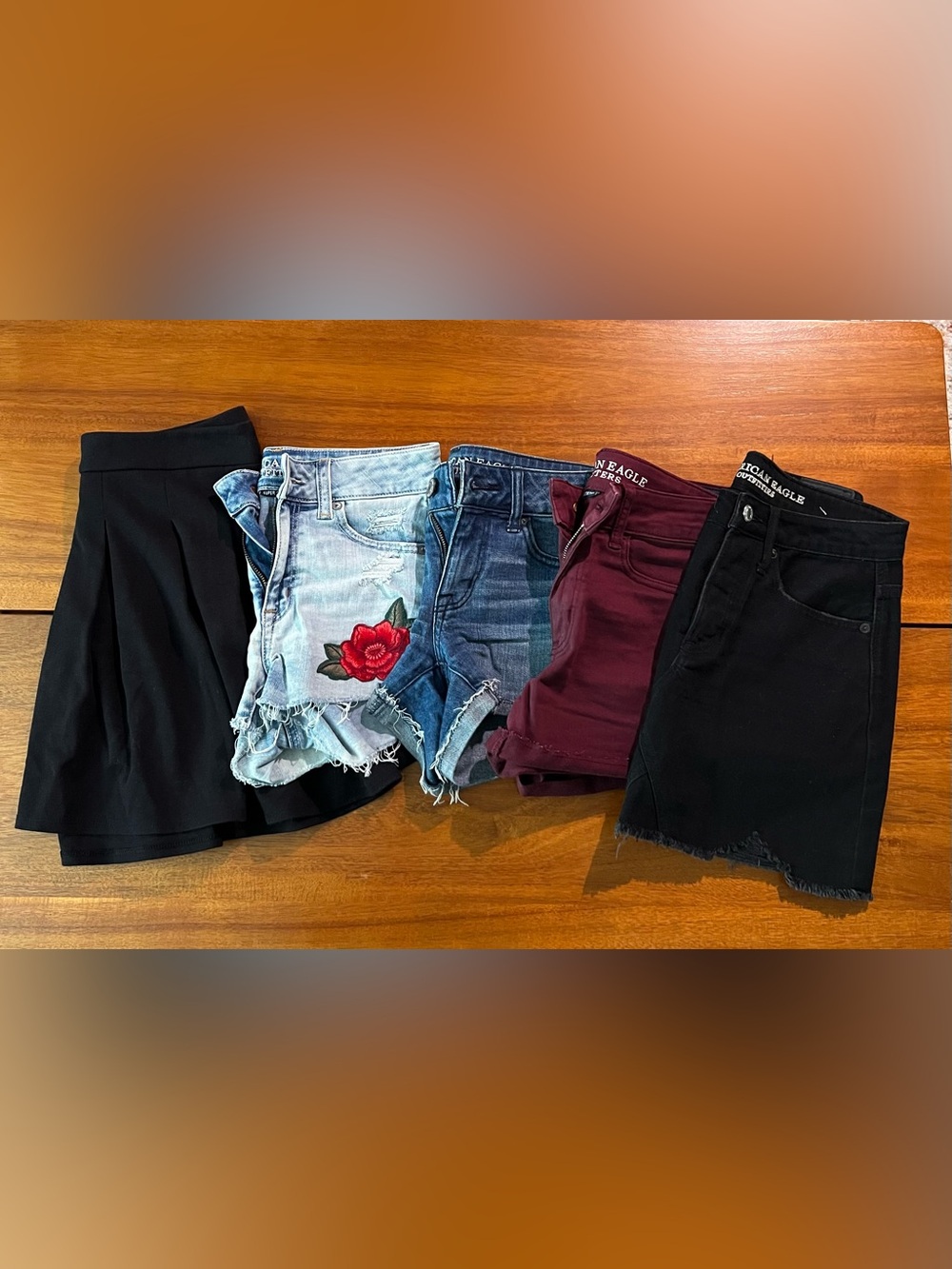 american eagle shorts/skirt bundle